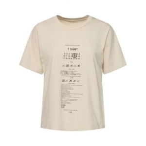 메종마르지엘라 MM6 로고 코튼 져지 티셔츠 9718926 여성_이미지