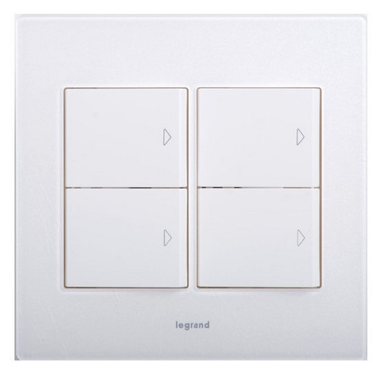 타비앙 데코 중4구 스위치 아크릴 밀키화이트