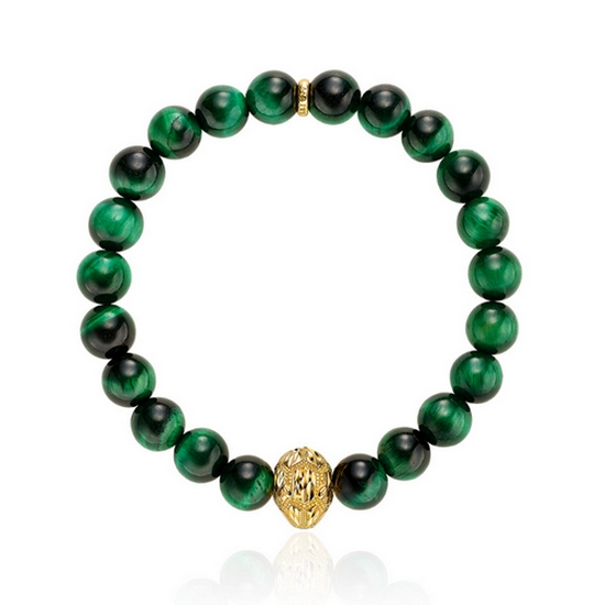 스네이크 참 그린 호안석 팔찌 3.75g