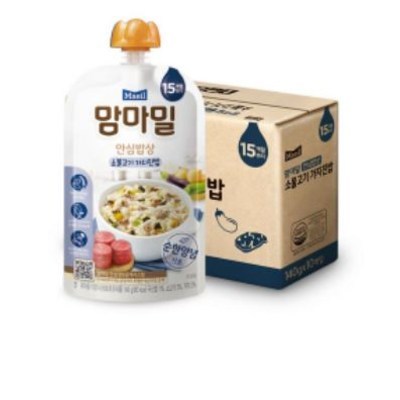 매일유업 맘마밀 안심밥상 소불고기 가지진밥 140g (95개)_이미지