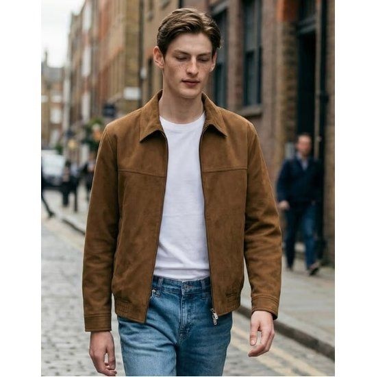 카멜 폭스 스웨이드 스윙탑 점퍼 HZJU6A101 CM 1012210