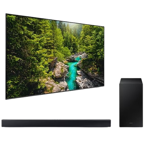 삼성전자 QLED KQ65QCE1AFXKR (벽걸이+사운드바, HW-C450)_이미지