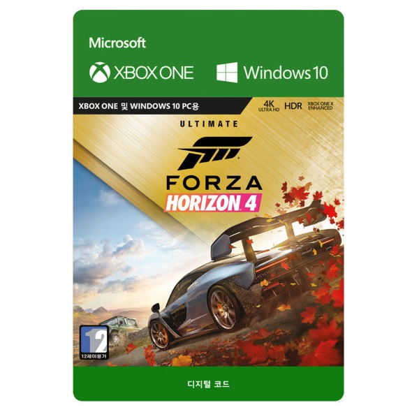 Microsoft 포르자 호라이즌 4 한글판 (XBOX ONE, 얼티밋/다운로드코드)