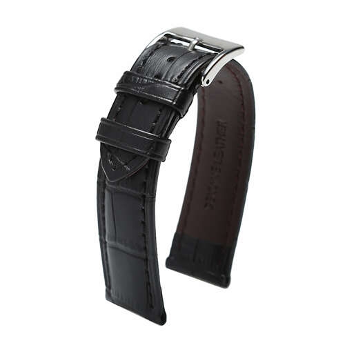 쉔부르노 송아지가죽 22mm 블랙 시계줄 SB-2701