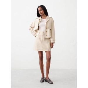 바나나리퍼블릭 우먼 Pieced 데님 미니 스커트 치마 에크루 10865045_이미지