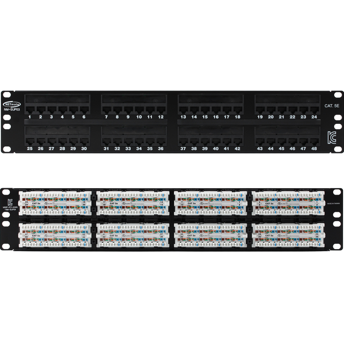 강원전자 NETmate NM-SUP03 CAT.5E 48포트 패치판넬_이미지