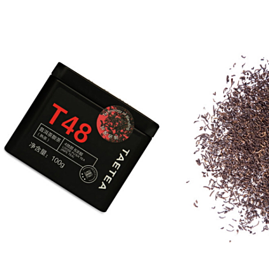 대익차 대익보이차 T48 산차 숙차 100g (1개)_이미지