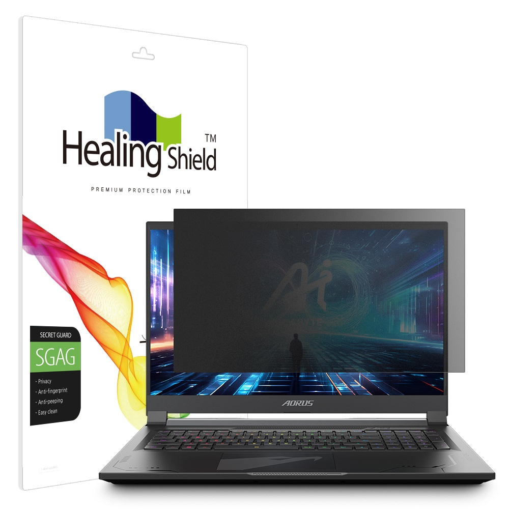 폰트리 힐링쉴드 기가바이트 AORUS 17X 2024 프라이버시 저반사 사생활 보호필름