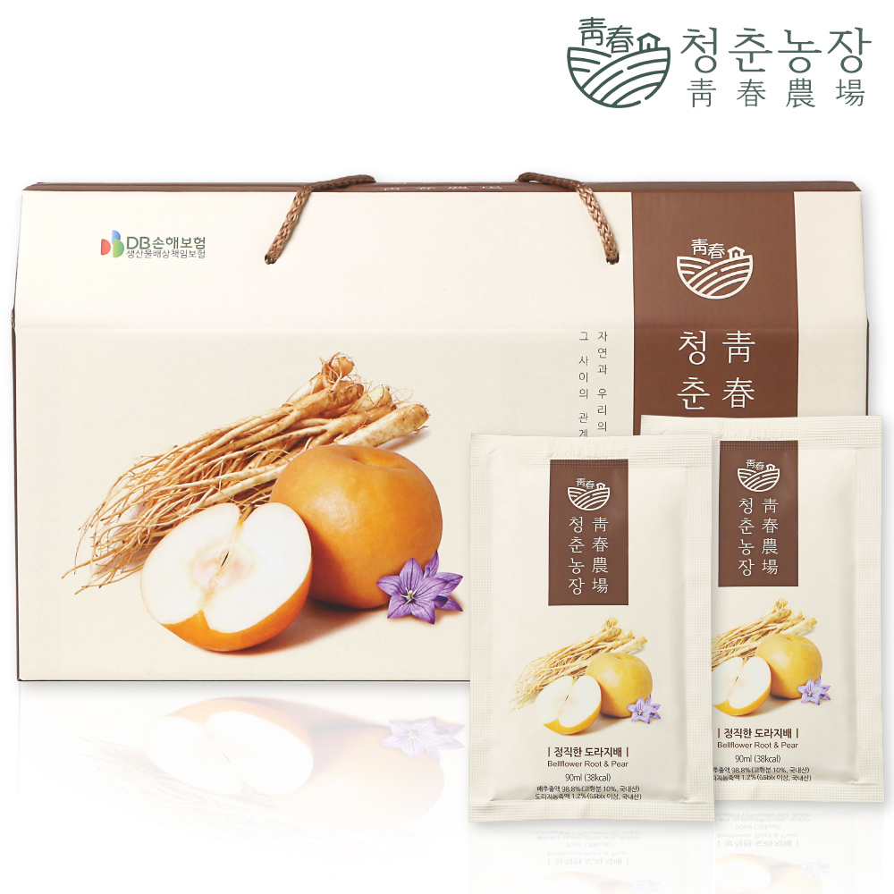 태솔에프앤비 모모스튜디오 청춘농장 정직한 도라지배즙 90ml 30포 (2개)_이미지