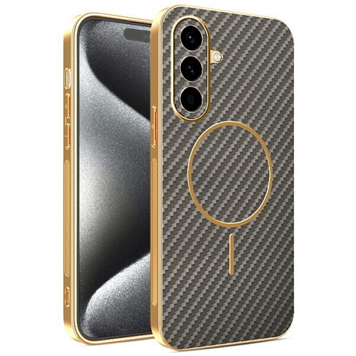 수나르 갤럭시A56 맥세이프 고급 카본 패턴 도금 케이스