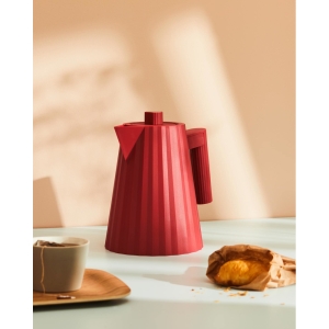 Alessi 전기 커피 포트 주전자 1L 빨간색_이미지