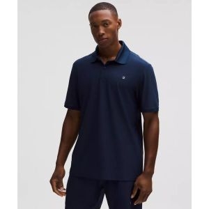 UV-프로텍트ive 스트라이프 메쉬 테니스 폴로 셔츠 클럽 블루 1754338