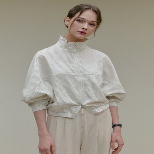 탈리 카오스 스트라이프 밴딩 점퍼 CM7CZ401 2 colors_이미지