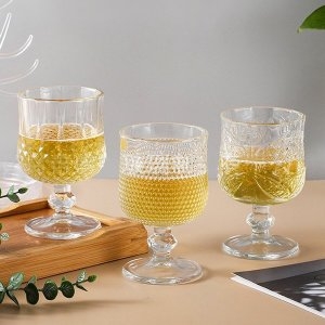 델리 빈티지 엔틱 고블렛잔 185ml 6P_이미지