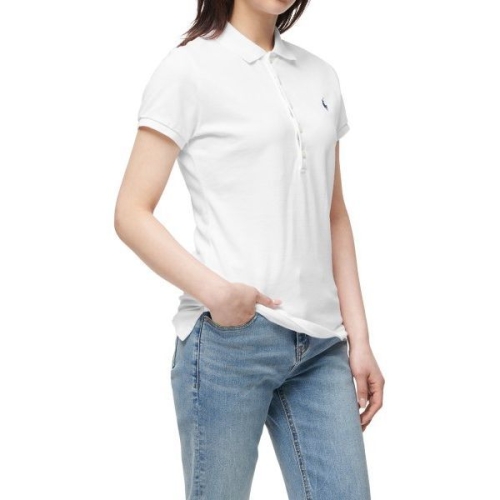 폴로랄프로렌 여성 슬림 핏 메시 폴로 화이트 WMPOKNINCU20250 100_이미지