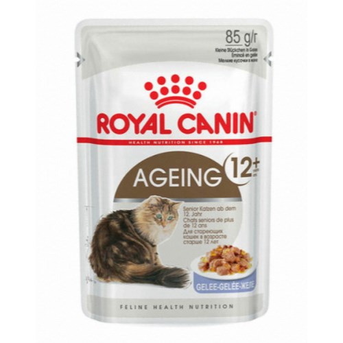 로얄캐닌 캣 에이징 12+ 젤리 파우치 85g (12개)_이미지