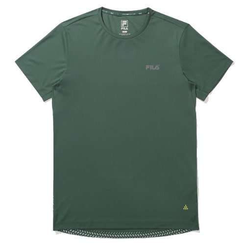 휠라 드라이 러닝 리플렉티브 티 FS2RSE2206M (FGR, 포레스트그린)