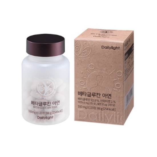 데일리라이트  베타글루칸 아연 120정 (1개)