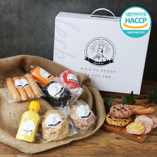 낙원식품 친환경팔도 HACCP 프리미엄 독일식 수제 햄 소세지 선물세트 2호_이미지