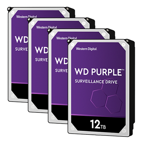 Western Digital WD Purple 패키지 7200/256M WD121PURZ (4x12TB)_이미지