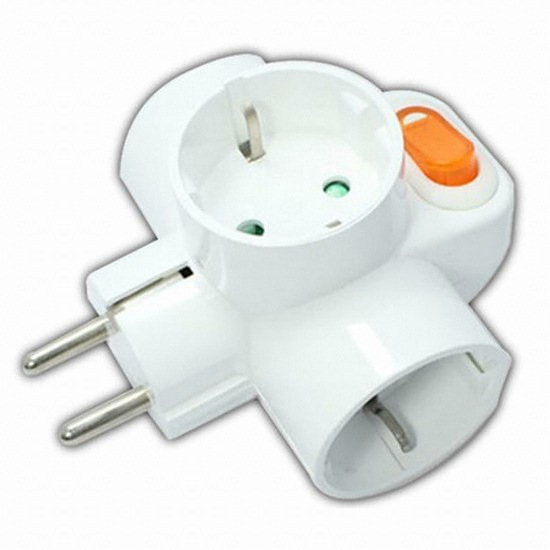 동서산업 3구 16A T자형 스위치 멀티탭_이미지