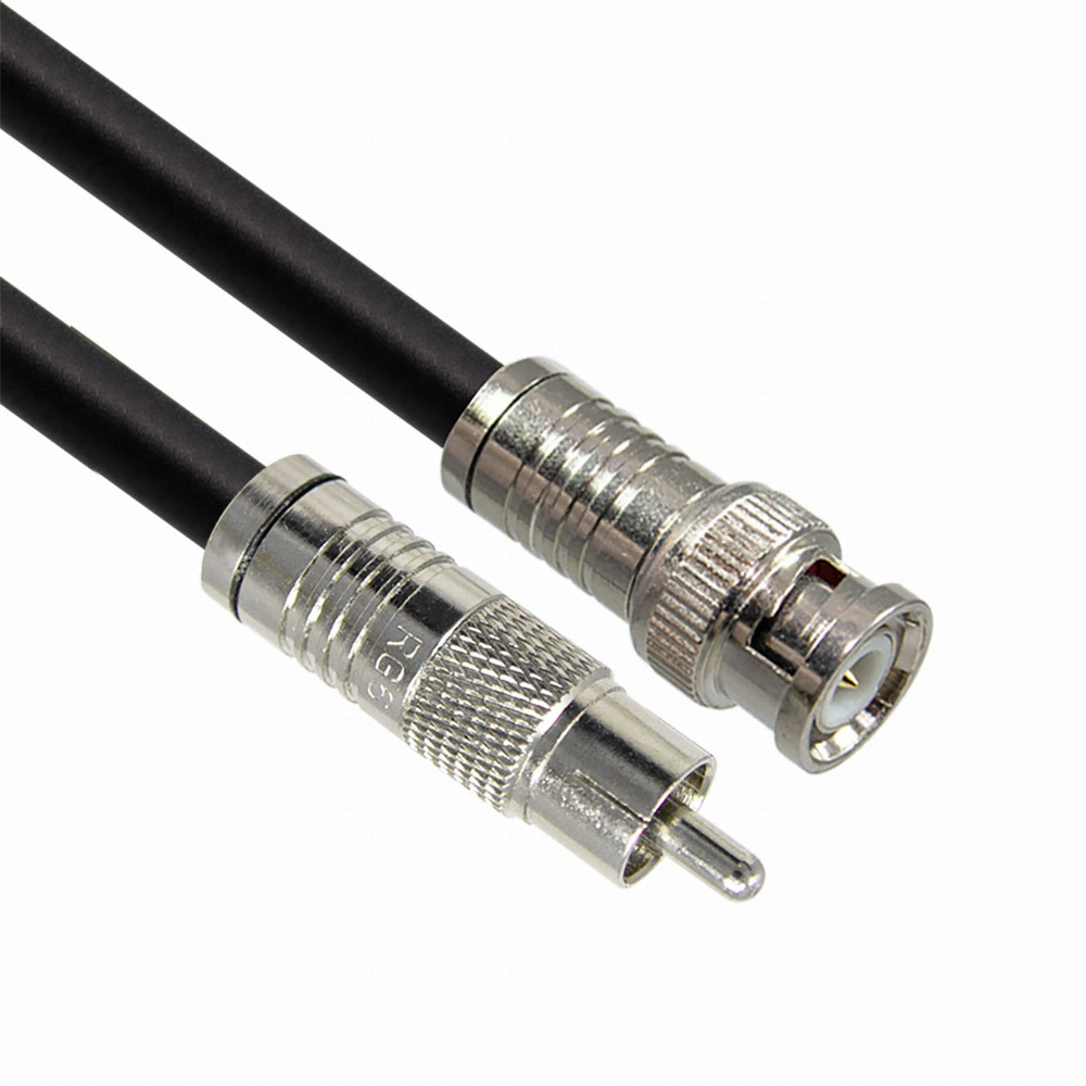 RCA to BNC 5C 동축 케이블 고급형 블랙