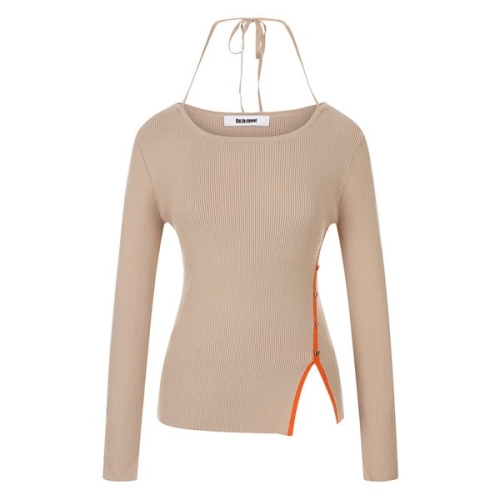 드라로얄 사선버튼 니트_RB39KKCM38Z