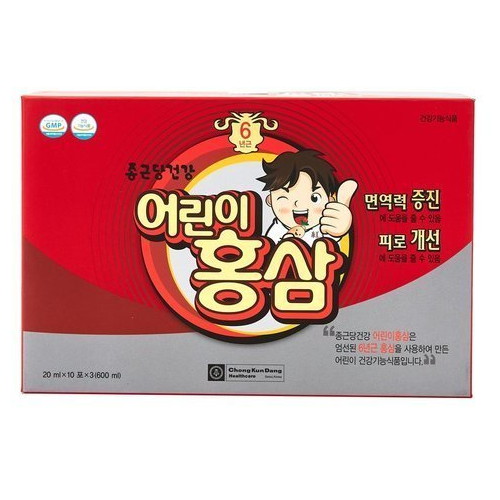 종근당건강 어린이 홍삼 20ml 30포 (5개)_이미지