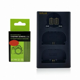 성경시스콤 Diplus 캐논 <b>LP-E17</b> 호환 LCD 듀얼 충전키트