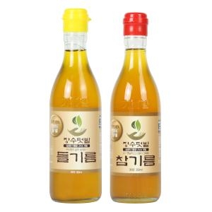  장수텃밭 들기름 참기름 2병 세트 [1개]
