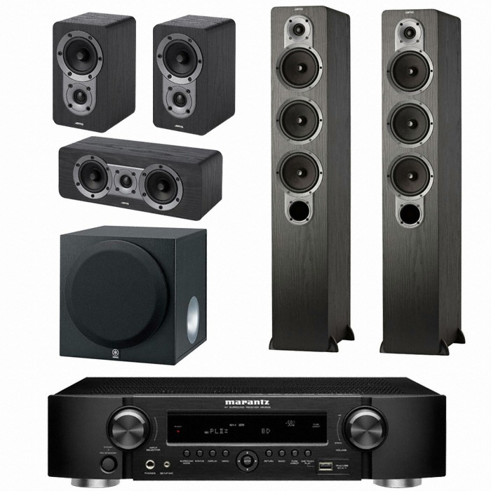 야모 S428 5.1채널 + 마란츠 AV리시버 (NR1602, YST-SW012)