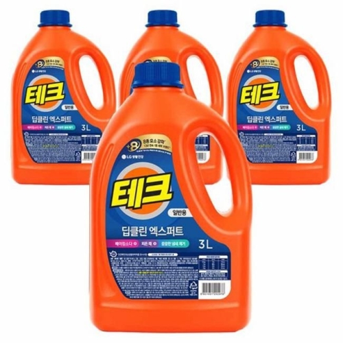 테크 딥클린 엑스퍼트 일반용 3L (4개)_이미지