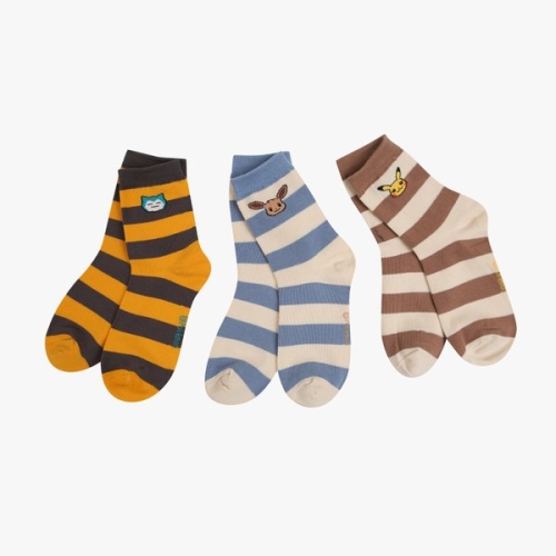 오후 포켓몬 양말 3팩 세트 OHAY24T1C_7358_이미지