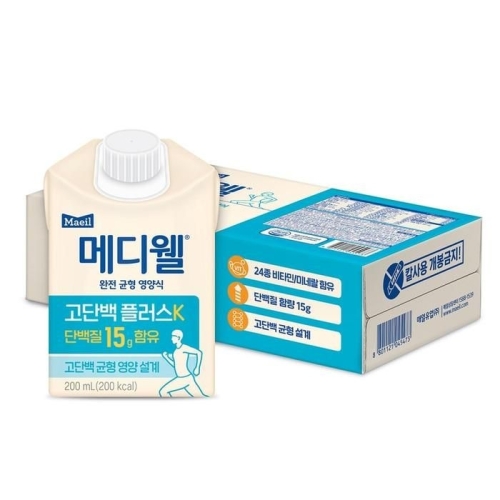  매일유업 메디웰 고단백 플러스K 200ml [24개]