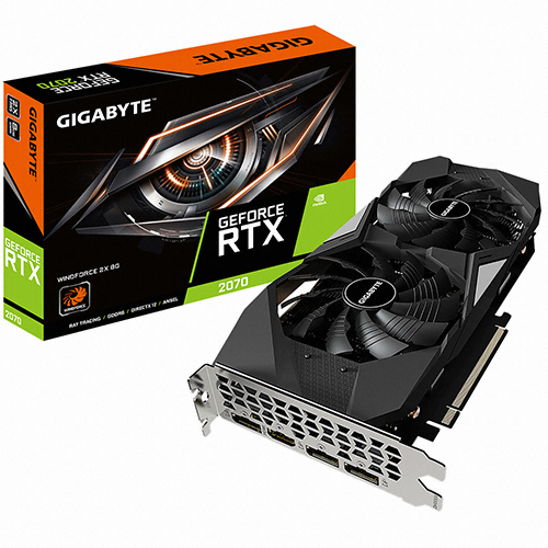 GIGABYTE 지포스 RTX 2070 WINDFORCE D6 8GB
