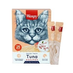  완피 캣 크리미 퓨레 참치&연어 350g (14g x 25p) [1개]