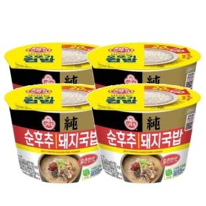 오뚜기 컵밥 얼큰 순후추 돼지국밥 311.5g (4개)