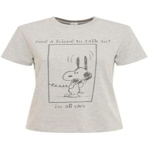 리던 B0061653398 SNOOPY 프린트 코튼 저지 티셔츠