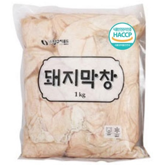 돼지 생막창 1kg