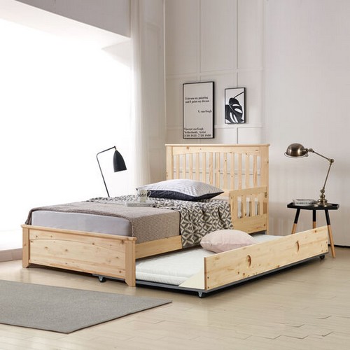 마틴 원목 슬라이딩 2단침대 S+SS