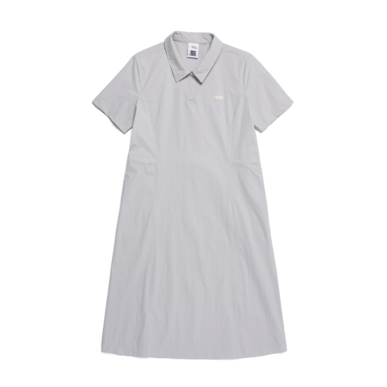 내셔널지오그래픽 아델리 경량 우븐 카라 원피스 N252WOP840