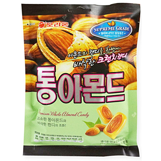 오리온 통아몬드 캔디 90g (14개)