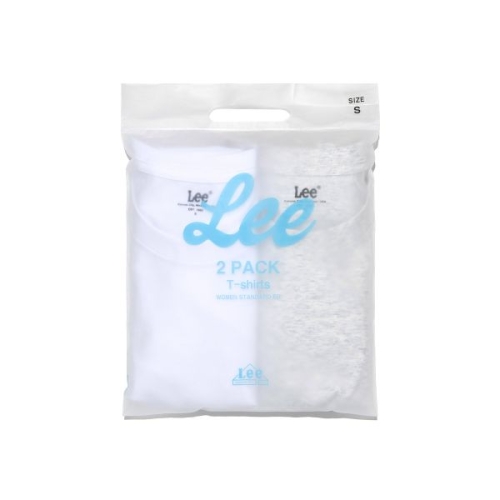 LEE 우먼 스몰 유니온 로고 2PACK 티셔츠 컬러 믹스 LE2602ST99CX