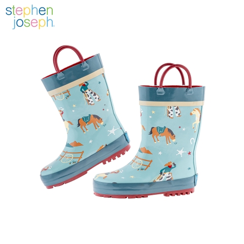 프린티드 레인부츠 웨스턴