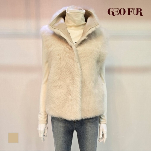 GEO FUR 지오퍼 천연모피 리얼 무스탕 토스카나 베스트_G304FVT0020