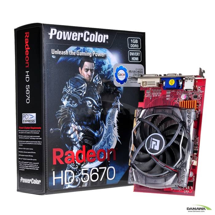 PowerColor �󵥿� HD 5670 ���(����) D3 1GB ����