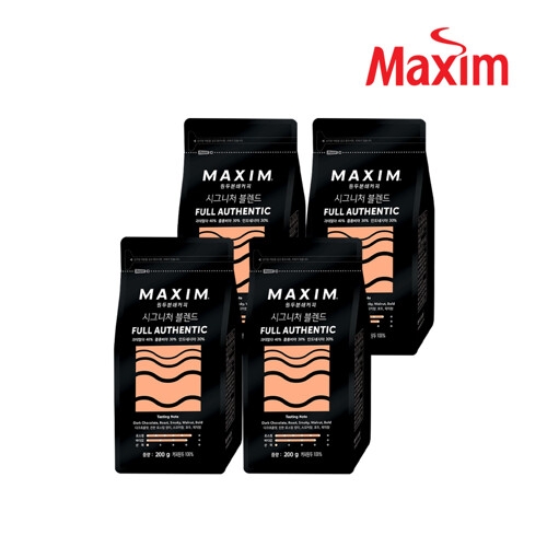 동서식품 맥심 시그니처 블렌드 풀 어센틱 200g (4개)_이미지