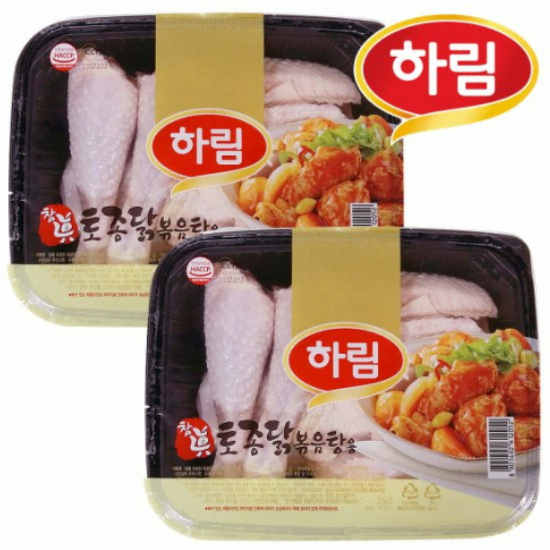 하림 참진 토종닭 볶음탕용 1kg (2개)