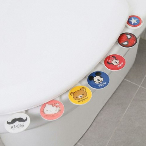 샤바스 ㅤ캐릭터 변기커버 위생손잡이 (2개)_이미지