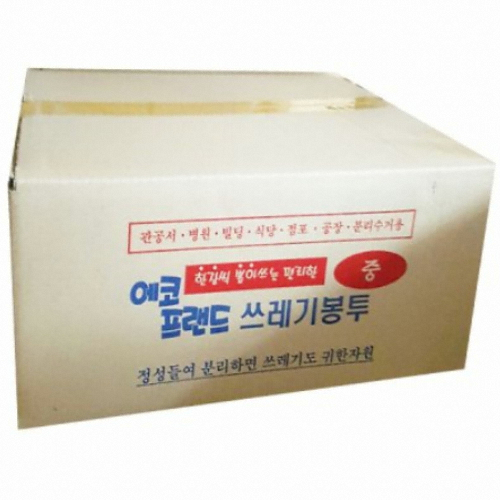 [불명] 에코프랜드 쓰레기봉투/재활용/원형바닥 중 1000매 (1개(1,000매))_이미지